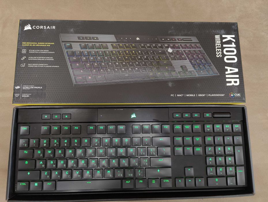Клавиатура Corsair K100 Air Wireless RGB