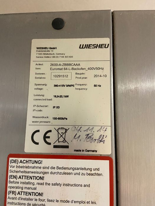 Piec konwekcyjno-parowy WIESHEU