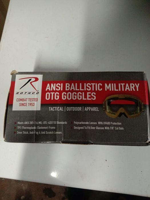 Противоосколочные баллистические очки Rothco OTG Ballistic