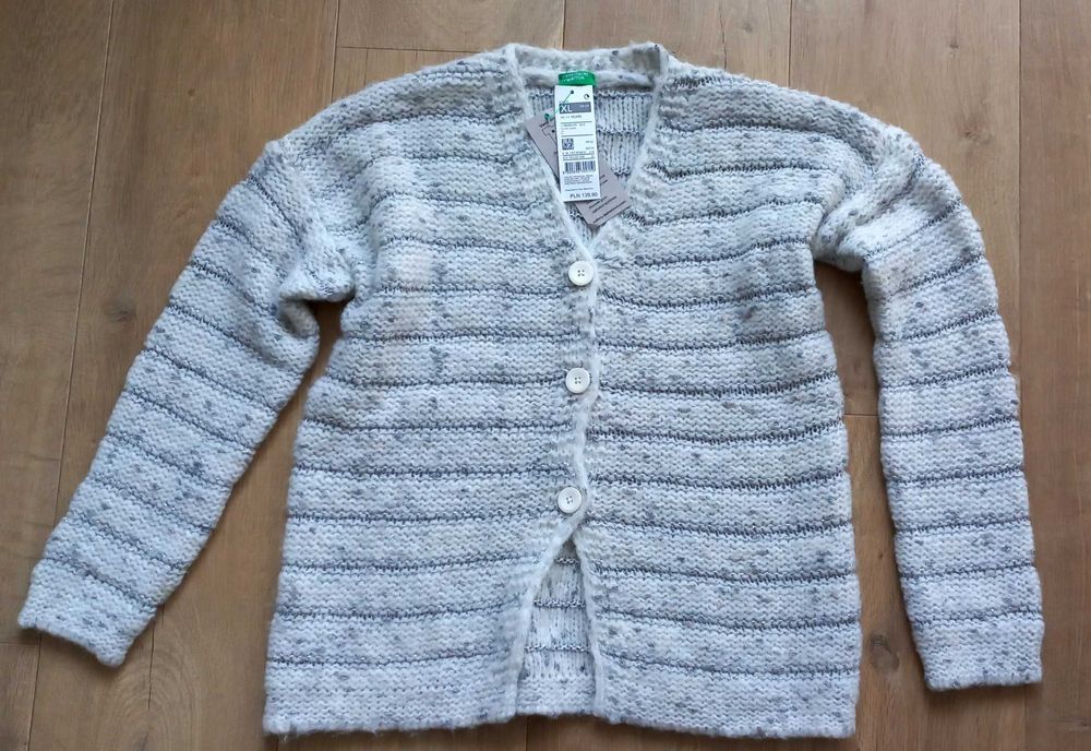 Nowy sweter Benetton XL dziewczynka 10-11 lat, 150 cm