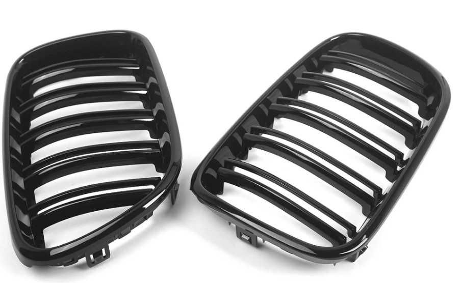 Grelhas frontais preto brilho dupla barra BMW série X3 F25 X4 F26