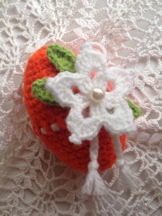 Pisanka jajko szydełkowe crochet rękodzieło