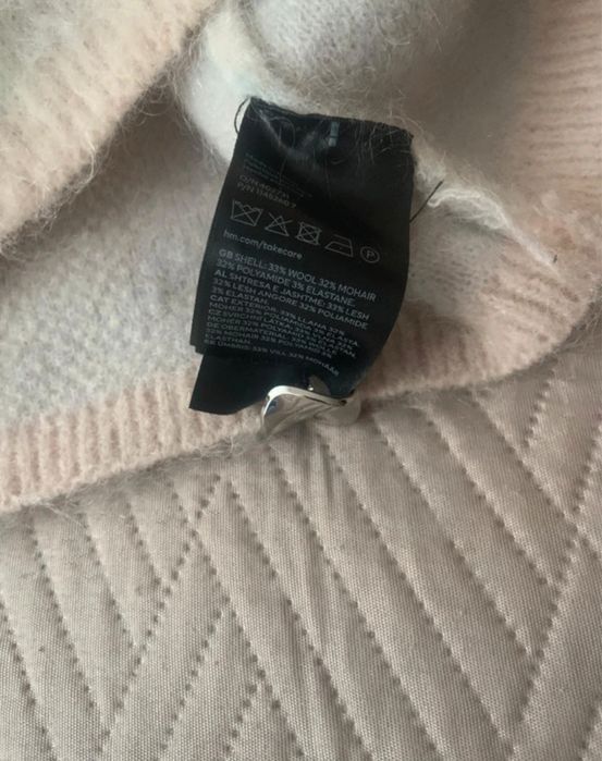 Sweter kardigan H&M HM moher welna L 40