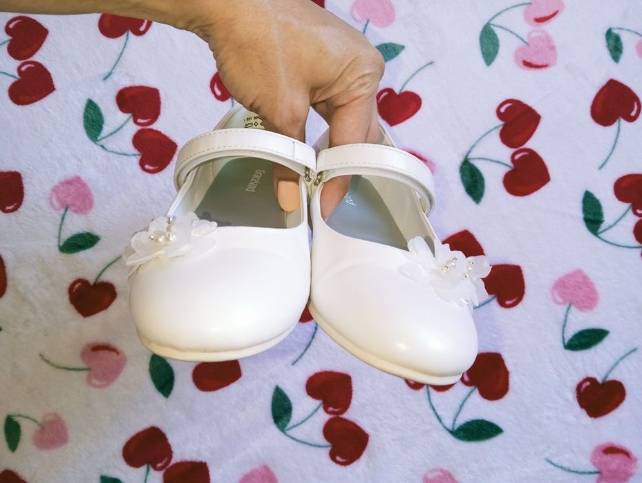 J.Nowe Białe komunijne buty, baletki rozm 34 Deichmann, CCC