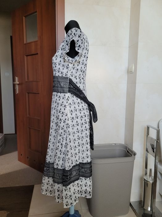 Vero moda sukienka letnia M midi wzor