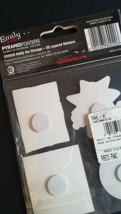 Emily the Strange - autocolantes 3d layered stickers