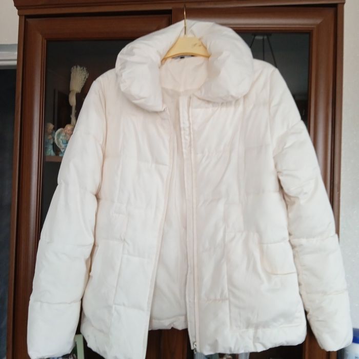 Lekka ocieplana kremowa kurtka r 14/XL stan bardzo dobry