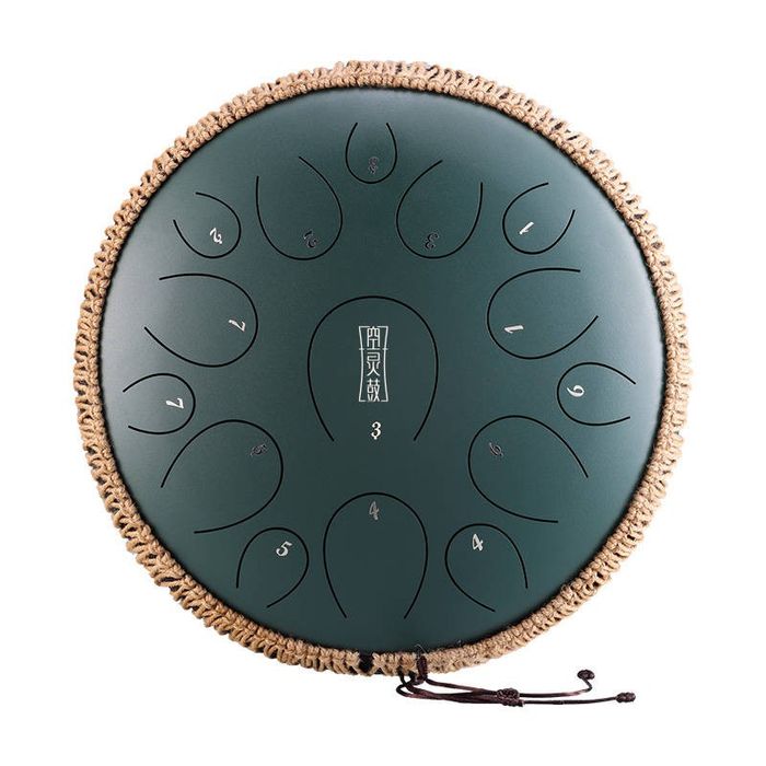 Hluru - tongue drum MineralGreen 14" 15 tonów