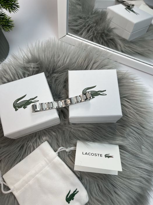 Срібний браслет лакоста | Lacoste