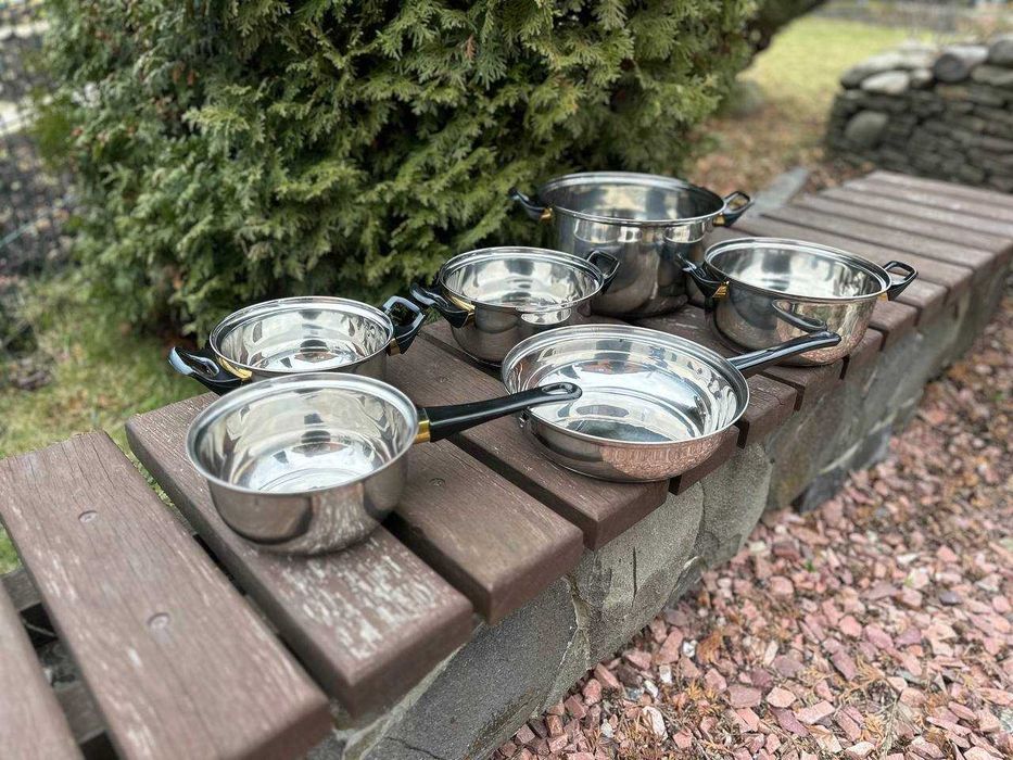 ‼️ Набор кастрюль + сковорода + ковшик из нержавейки ‼️ Набор посуды.