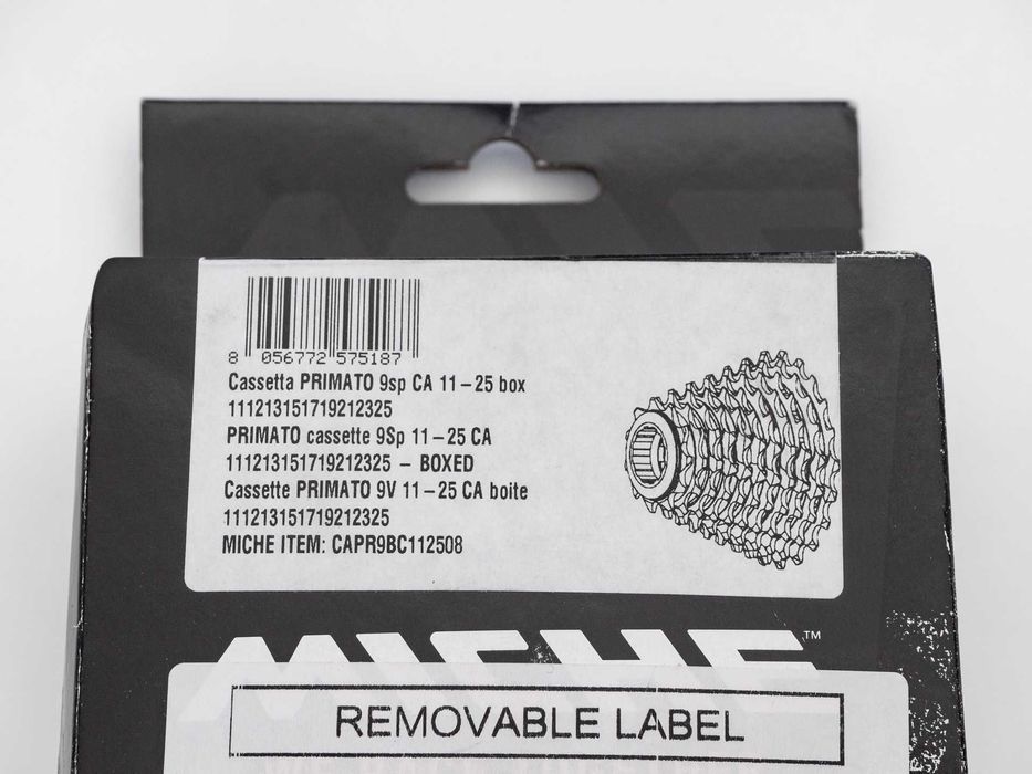 Cassete Miche Primato, 9v, compatível com Campagnolo