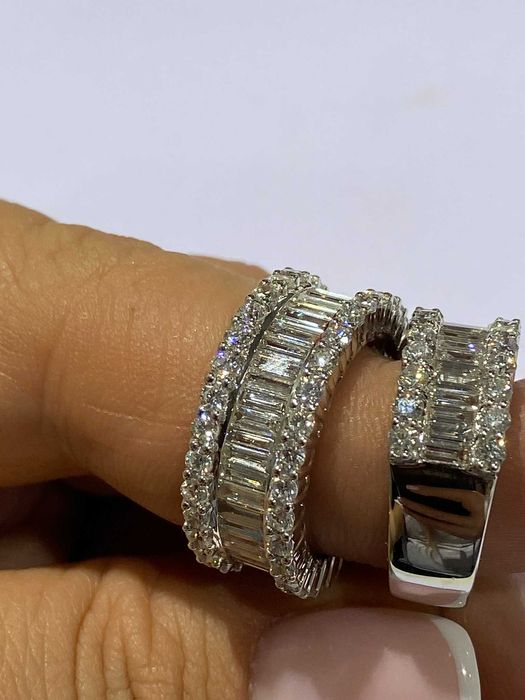 Obrączka Infinity brylanty bagiety 2.30 CT