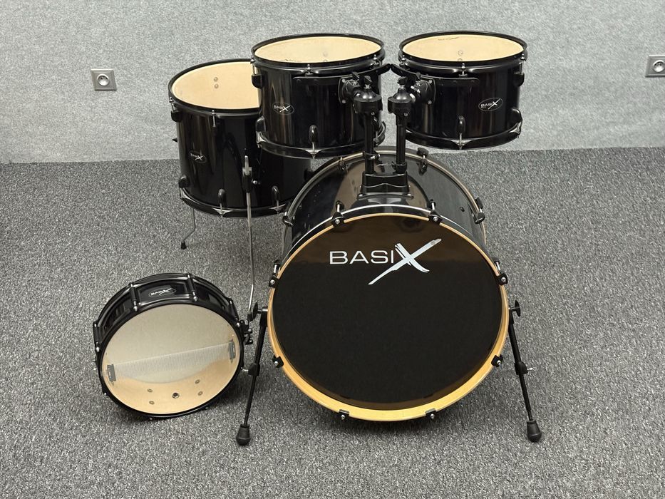 ++ BASIX Classic Custom Black - PERKUSJA Akustyczna zestaw werbel ++