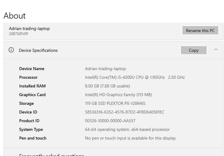 Lenovo ThinkPad T440 i5 8GB RAM SSD 128GB - SPRAWNY