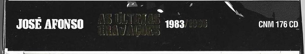 José Afonso	- - - - -		As Últimas Gravações	- - - - -	4 X CD
