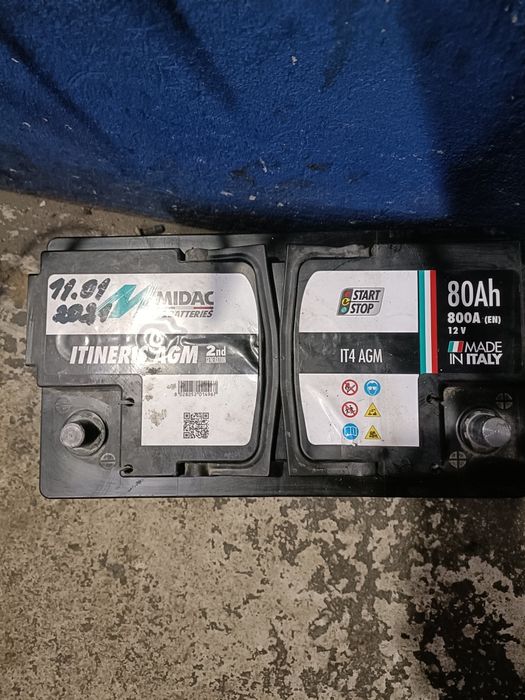 # Akumulator Midac Initeris AGM 80AH 800a