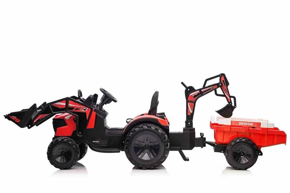 Auto Pojazd Ciągnik Traktor Koparka na akumulator Przyczepa 720-T
