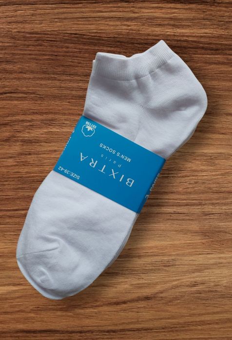 Skarpety męskie bawełniane Stópki białe