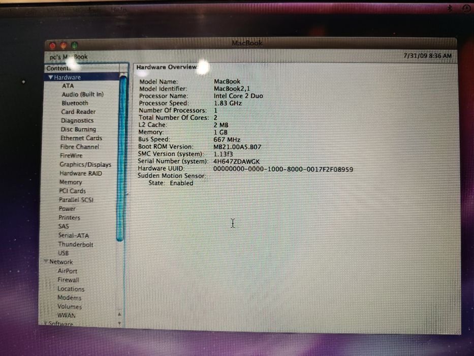 MacBook 2.1 funcional
