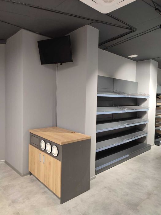 Тумба з ДСП та металу під каву (каво модуль) в торгівельну залу/АЗС