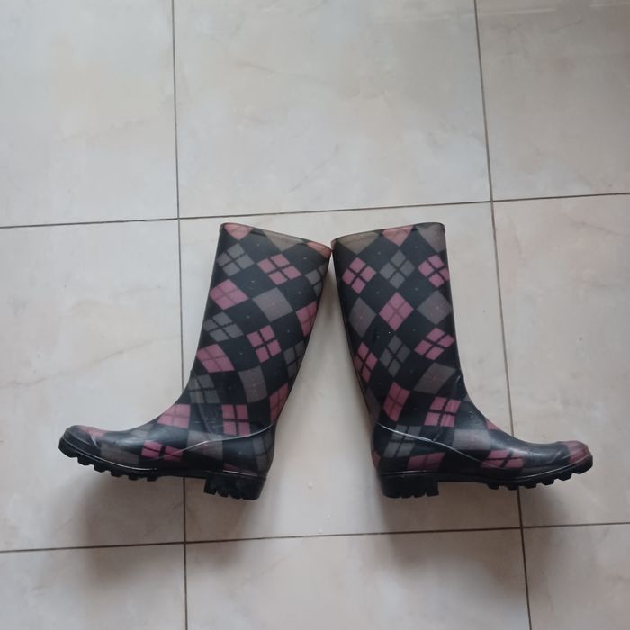 Kalosze w kratę 39