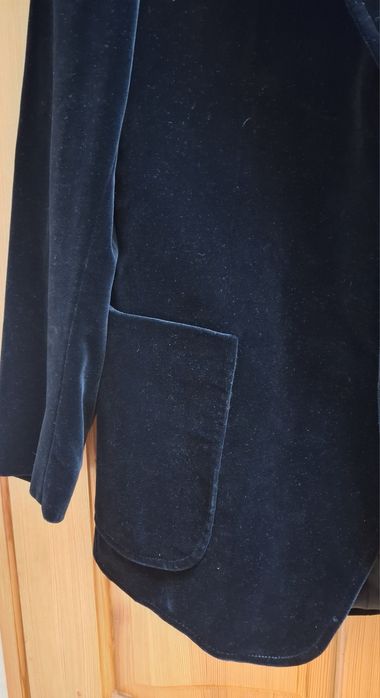 Marynarka męska bawełna aksamit czarna r. L