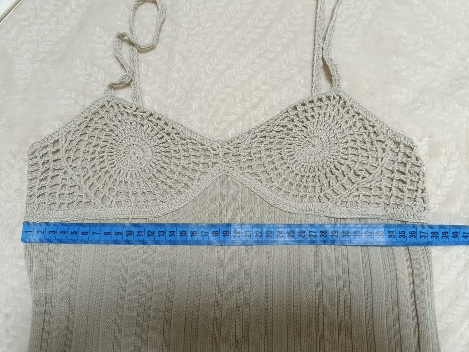 Довга сукня, сарафан  на бретелях  Zara