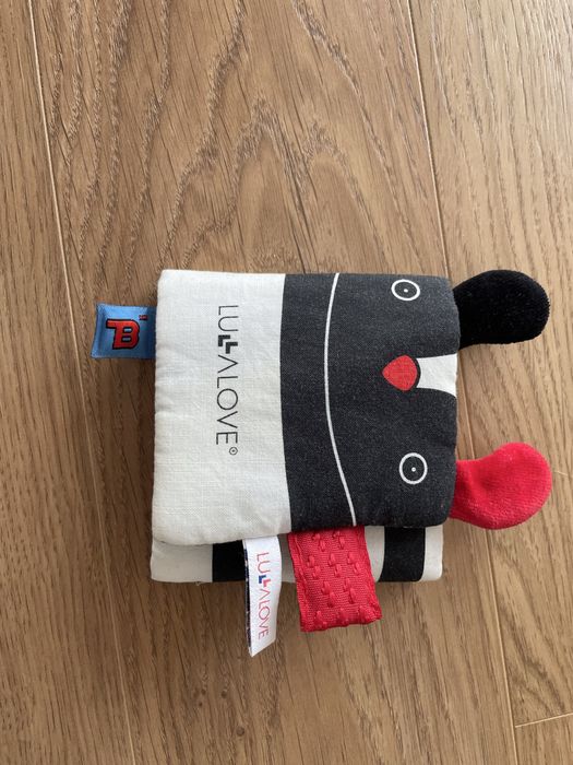 Lullalove Książeczka kontrastowa MRB szeleszcząca sensoryczna