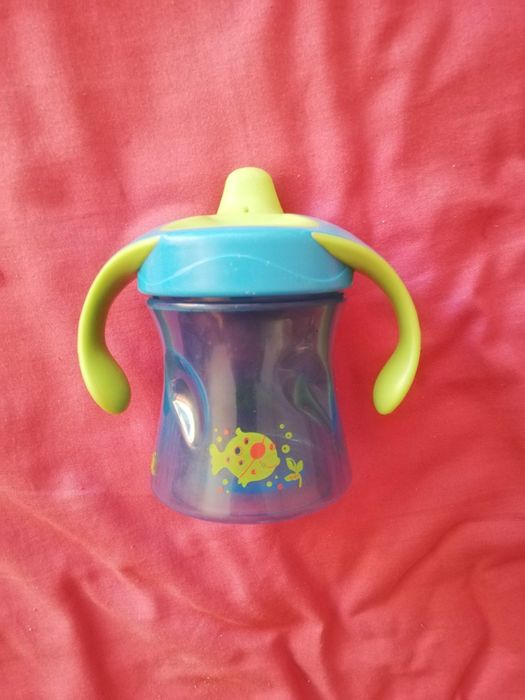 kubek niekapek Bibi do nauki picia 220ml niebieski dla dziecka/seniora