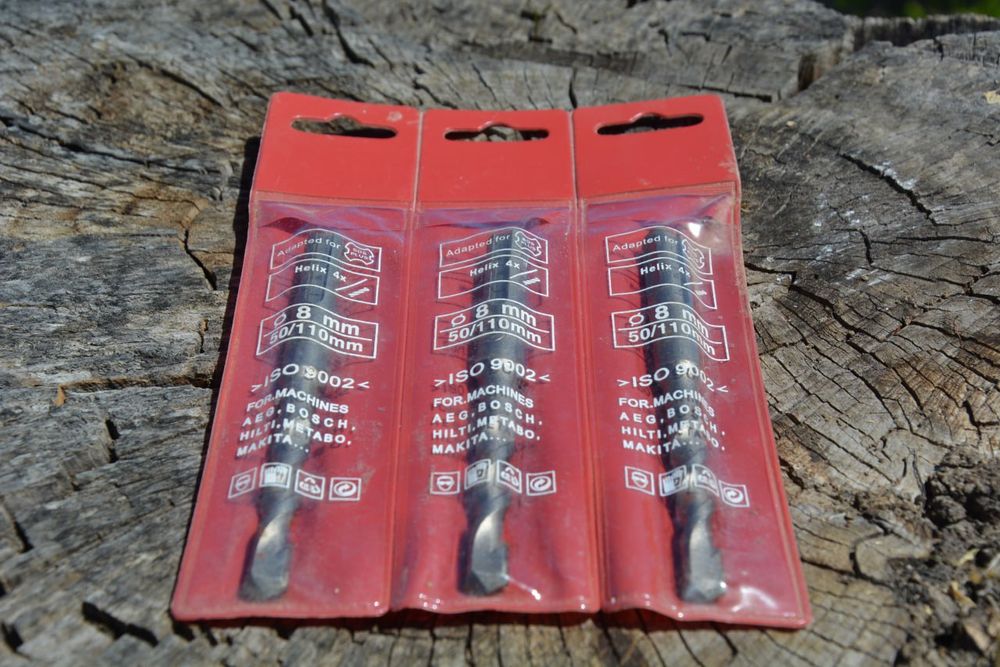 Бур для перфоратора 8*110. Свердло по бетону.