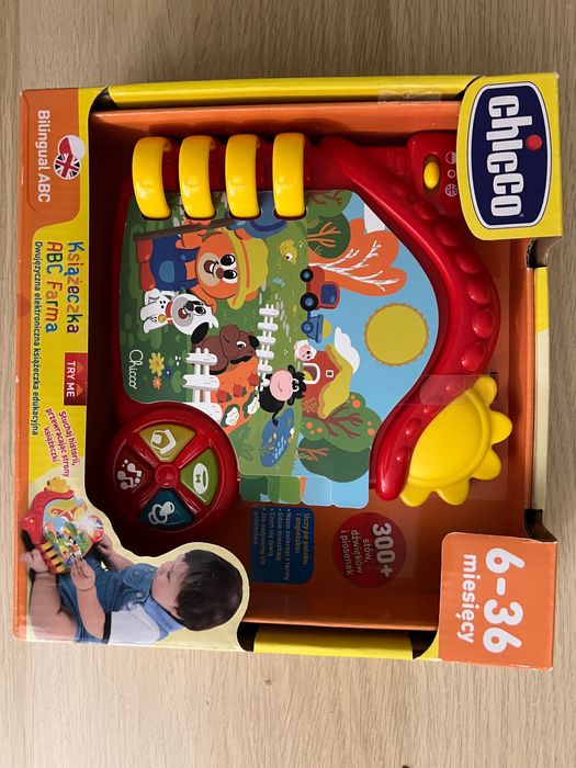 Książeczka ABC Farma Chicco NOWA prezent na roczek