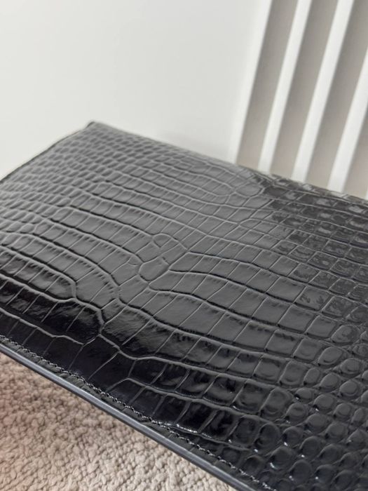 Сумка клатч YSL Yves Saint Laurent крокодил люкс