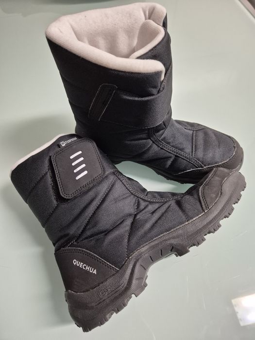 Botas Quentes Impermeáveis de Caminhada SH100 37