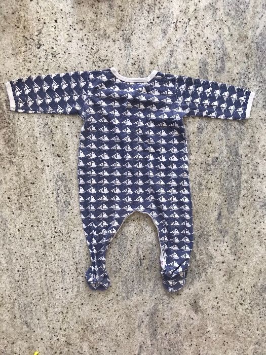 Petit Bateau pajacyk śpioszki fr 74 cm