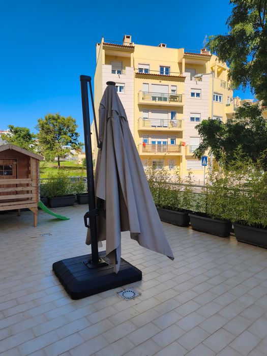 Chapéu de sol Naterial Sonora Led Creme 280X390CM