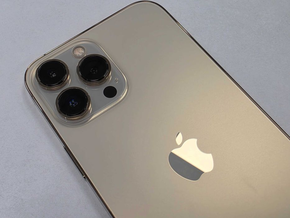 iPhone 13 PRO MAX 128GB Dual SIM (SIM + eSIM)/ Gold/ Złoty/ BAT 85%/ Grade A/ + ładowarka/ GW 12 MSC