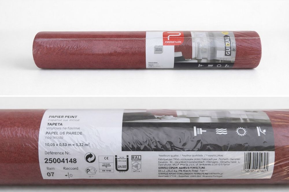 Rolo de Papel de Parede Vinílico – Novo (Embalado)