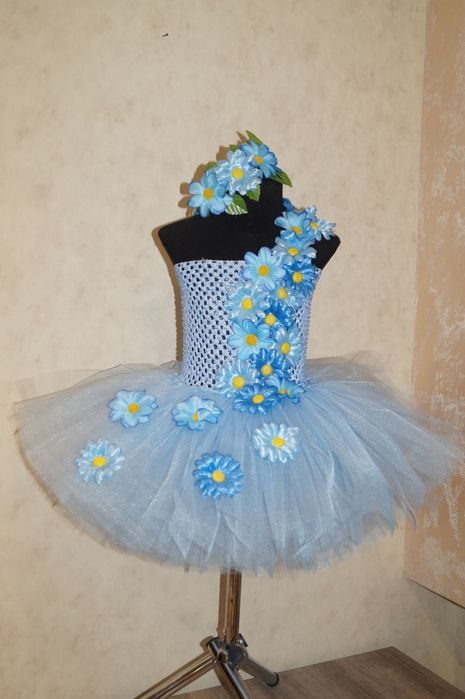 Плаття  для дівчинки ромашка та незабутка