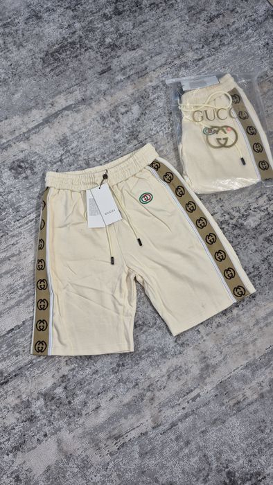 Шорти Gucci / Шорти Гуччи белые светоотражающие | Shorts Gucci blind for love  Gucci Tiger Bape Tiger Gucci Гучии