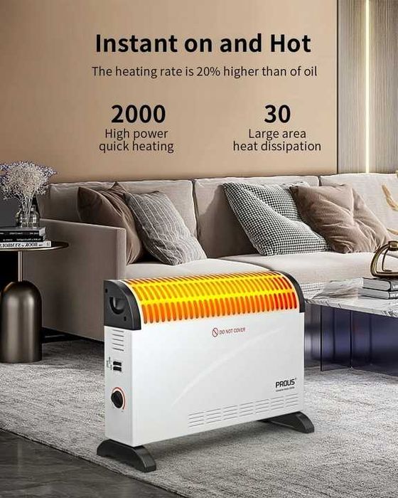 Termowentylator PROUS 2000 W biały