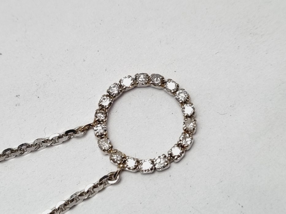 Бриллиантовое колье цепочка