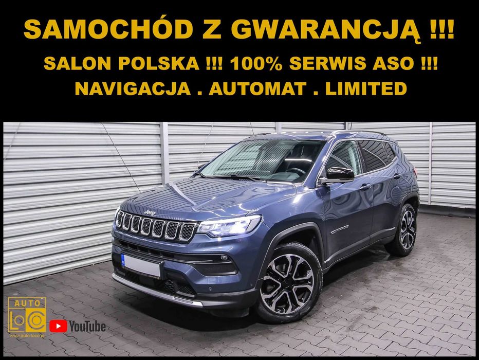 Jeep Compass LIMITED + Automat + Salon POLSKA + 100% Serwis JEEP + Navigacja !!!