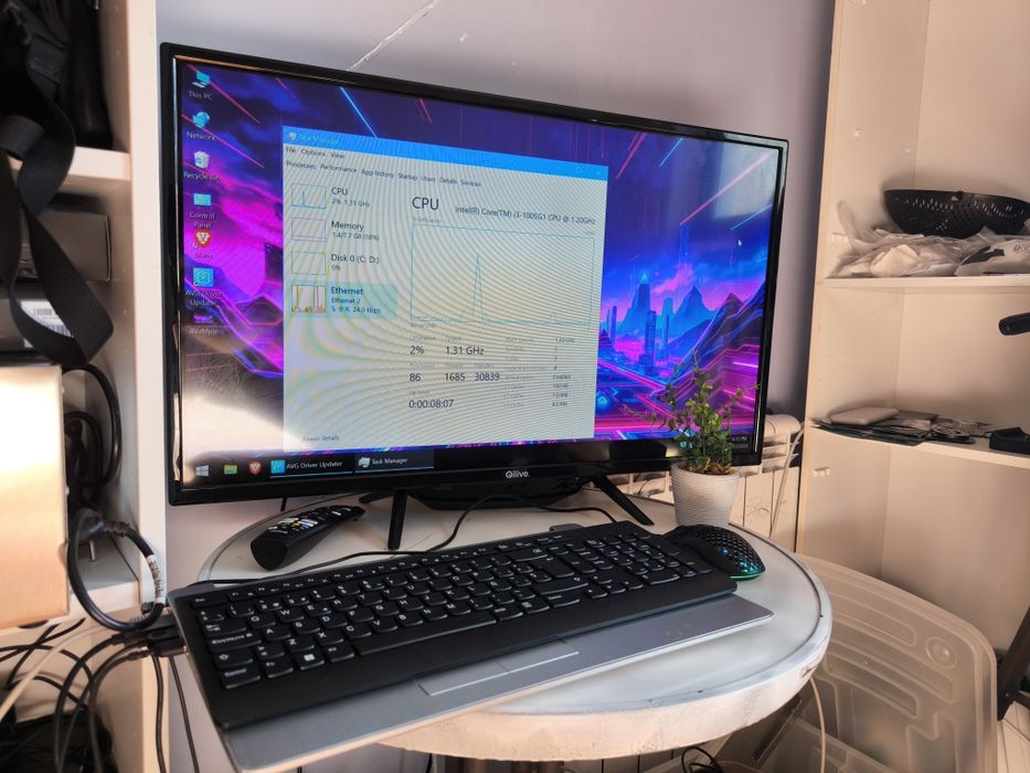 Desktop Modificado Gaming i3 10300H 8GB Ram Intel HD Fortnite Csgo2