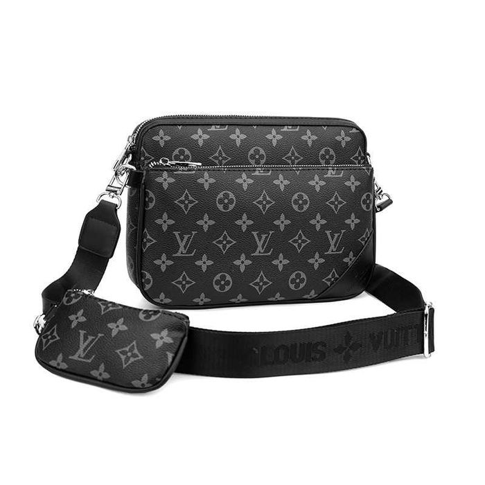 Сумка Мессенджер через плече LV - LOUIS VUITTON - сіра монограм