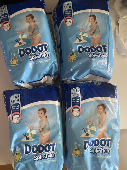 Dodot Splashers Fraldas natação praia piscina 9-15 kg tam 4-5