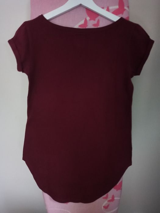 T shirt gryfnie burgundowy