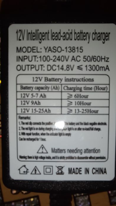 Зарядка--Універсальний зарядний пристрій для малих автомобільних і мот