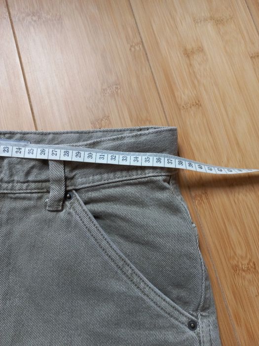 Jeansowe damskie bojówki cargo Bershka rozm 36, nałożone 1x