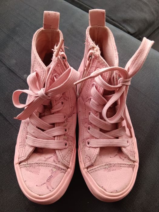 Buty dziewczęce trampki wyższe