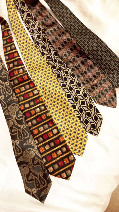 Винтажный галстук  в принт ШЕЛК краватка чоловіча краватка